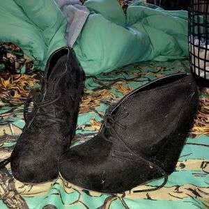 SOLD!!!!!           Rue 21 wedge booties